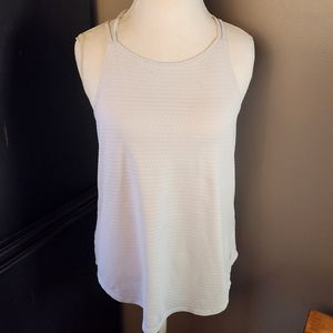 Apana Tank Top Womens Size Medium Halter Style Light Gray Active Wear